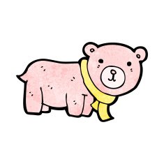 cartoon pink teddy bear N11