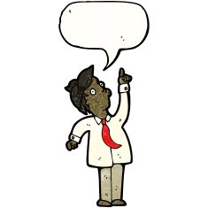 cartoon businessman pointing upwards N4