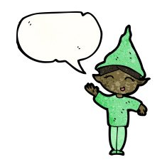 Cartoon Christmas Elf N107