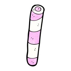 cartoon stick of rock N4