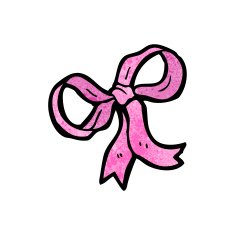 Cartoon Pink Bow N16