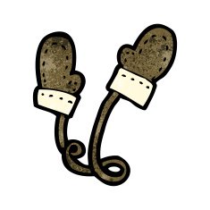 Cartoon Winter Mittens N5