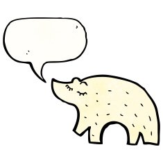 cute polar bear cartoon N16