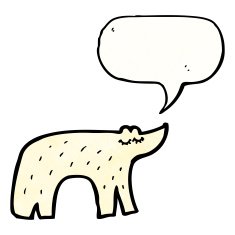 cute polar bear cartoon N20