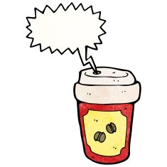 screaming hot coffee cartoon N2