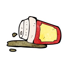 spilled coffee cup cartoon N6