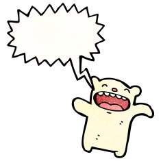 crazy polar bear teddy N3