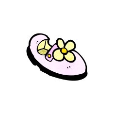 cartoon child's shoe N2