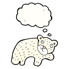 Cartoon Polar Bear N131