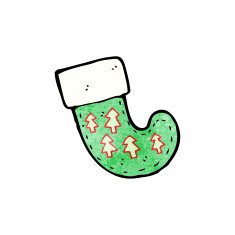 cartoon chirstmas stocking N3