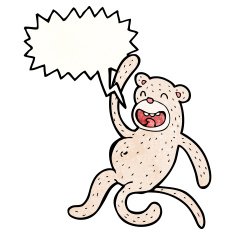 Funny Cartoon Monkey N45