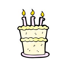 Cartoon Birthday Cake N51
