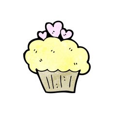 cupcake cartoon N17