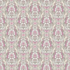 Seamless vector pattern damask pink