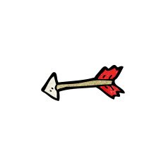 medieval arrow cartoon N4