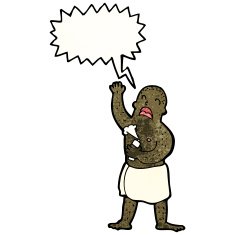 cartoon man in towel singing N3