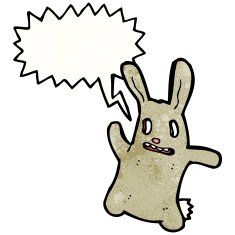 spooky cartoon rabbit N4