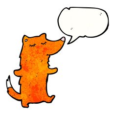 happy cartoon fox N3