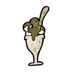 Cartoon Ice Cream Sundae N17