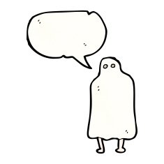 cartoon spooky ghost N117