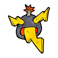 crazy cartoon bomb N5