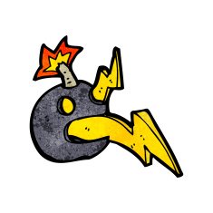 crazy cartoon bomb N6