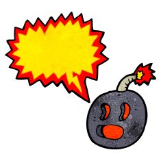 shouting bomb cartoon N5