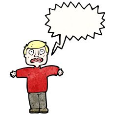 terrified man cartoon N12