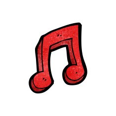 cartoon musical note N34
