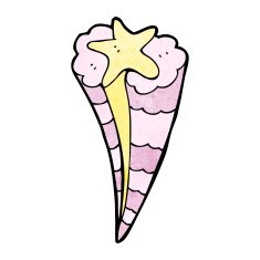 cartoon shooting star symbol N4