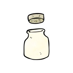 cartoon old storage pot N7