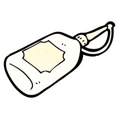 cartoon glue bottle N4