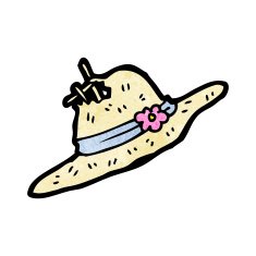 cartoon summer bonnet N2