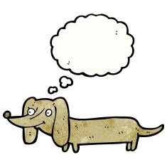 cartoon little dog N117
