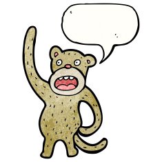 Crazy Cartoon Monkey N8