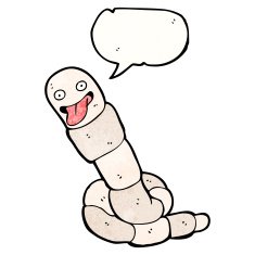 cartoon crazy worm N2