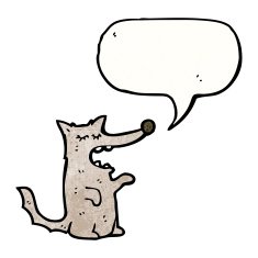 Cartoon Wolf N127