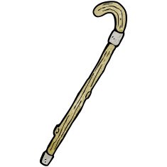 Cartoon Walking Stick N17