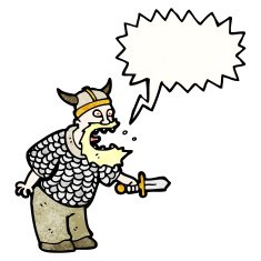 shouting viking cartoon N3