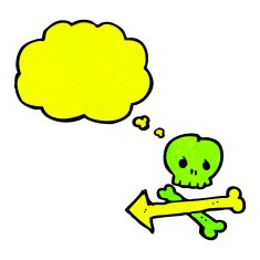 Cartoon Skull And Crossbones N13