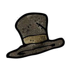 Cartoon Top Hat N19