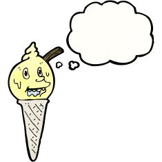 Cartoon Ice Cream Cone N69
