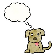 cartoon little dog N118