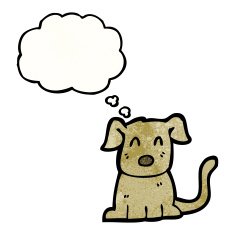 cartoon little dog N119
