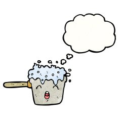 bubbling kitchen pan cartoon N4