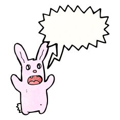 crazy spooky bunny rabbit cartoon N6