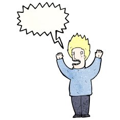 terrified man cartoon N13