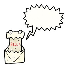 cartoon shouting bill letter N4