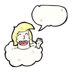 talking head in cloud cartoon N13