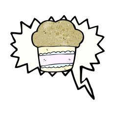 cartoon muffin symbol N6